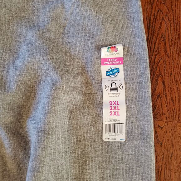 NWT Fruit Of The Loom Womens Sz 2XL Eversoft Essentials Live In Open Bottom Pant - Picture 3 of 3